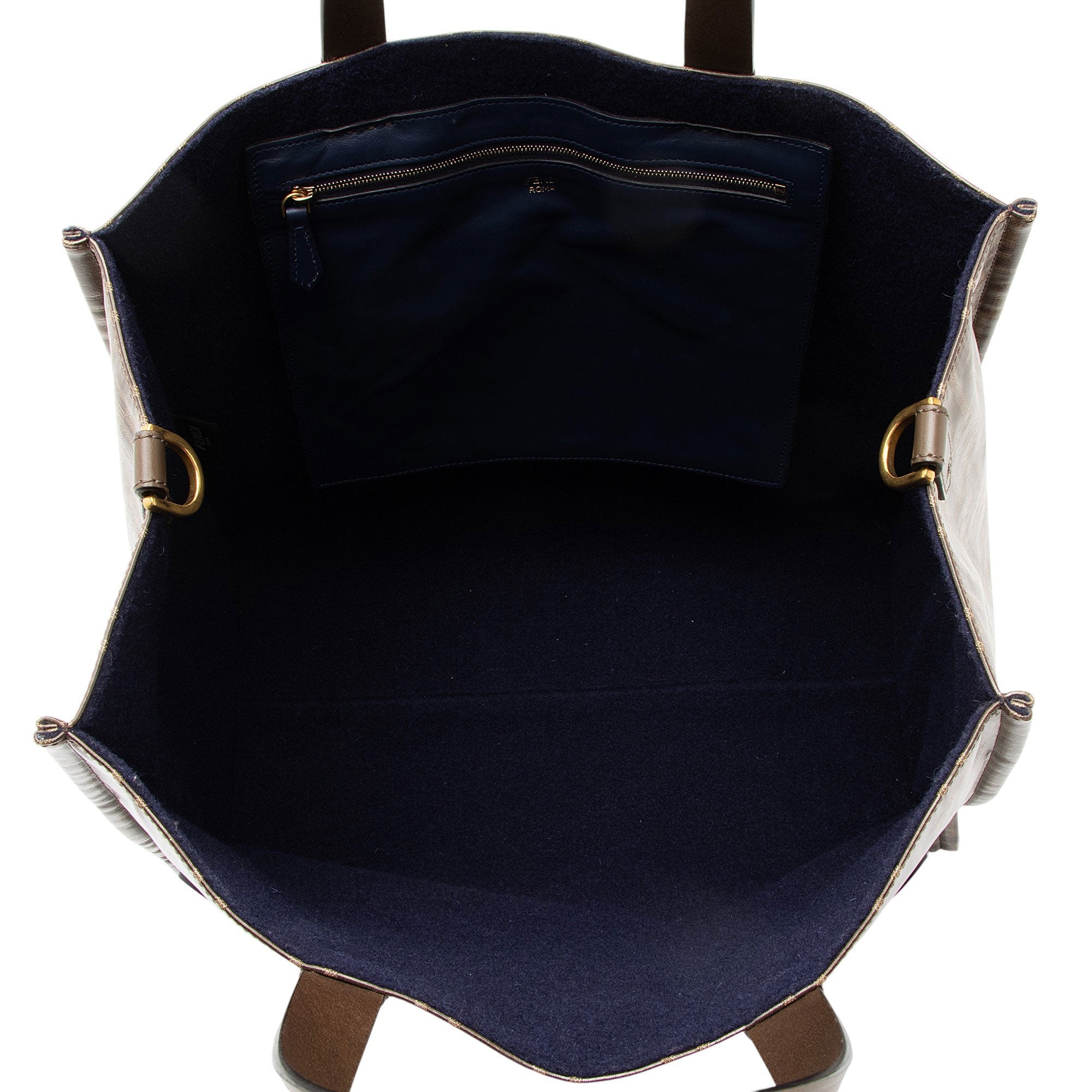 Fendi Spalmati Fila Mania Logo Shopper Tote