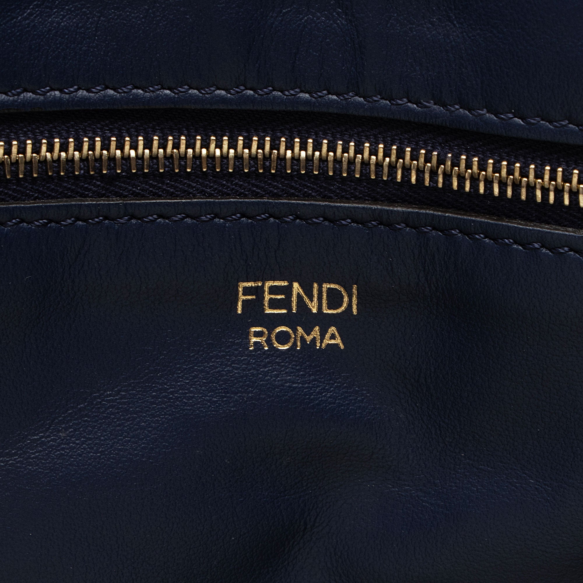 Fendi Spalmati Fila Mania Logo Shopper Tote
