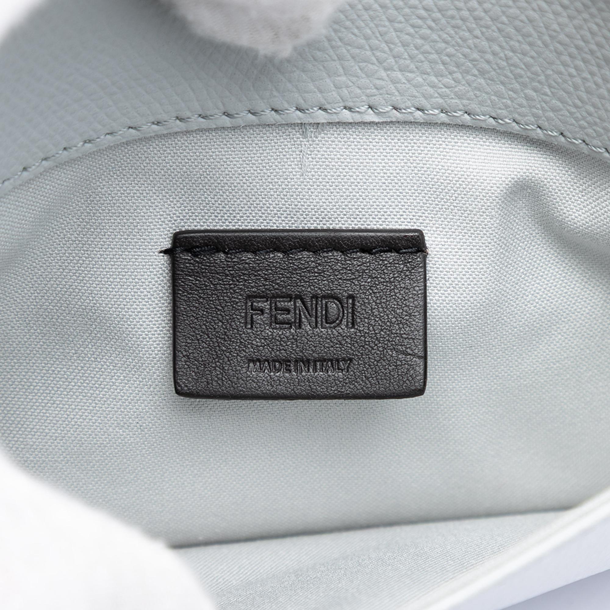 Fendi Studded Leather Monster Eyes Tube Wallet On Chain