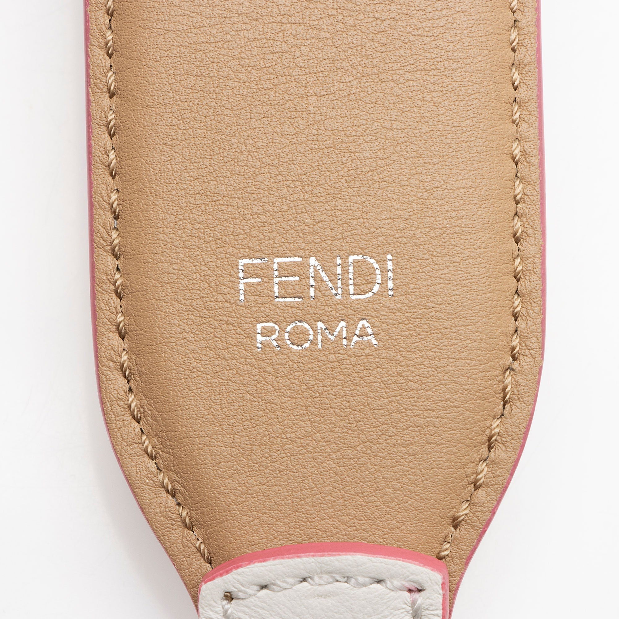 Fendi Studded Leather Strap You Shoulder Strap