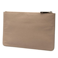 Fendi Sue Tilley Leather Banana Zip Clutch