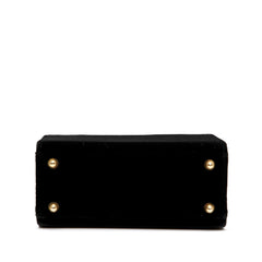 Fendi Velvet Push Lock Box Satchel
