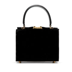 Fendi Velvet Push Lock Box Satchel