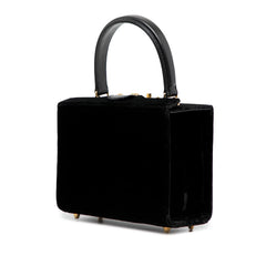 Fendi Velvet Push Lock Box Satchel