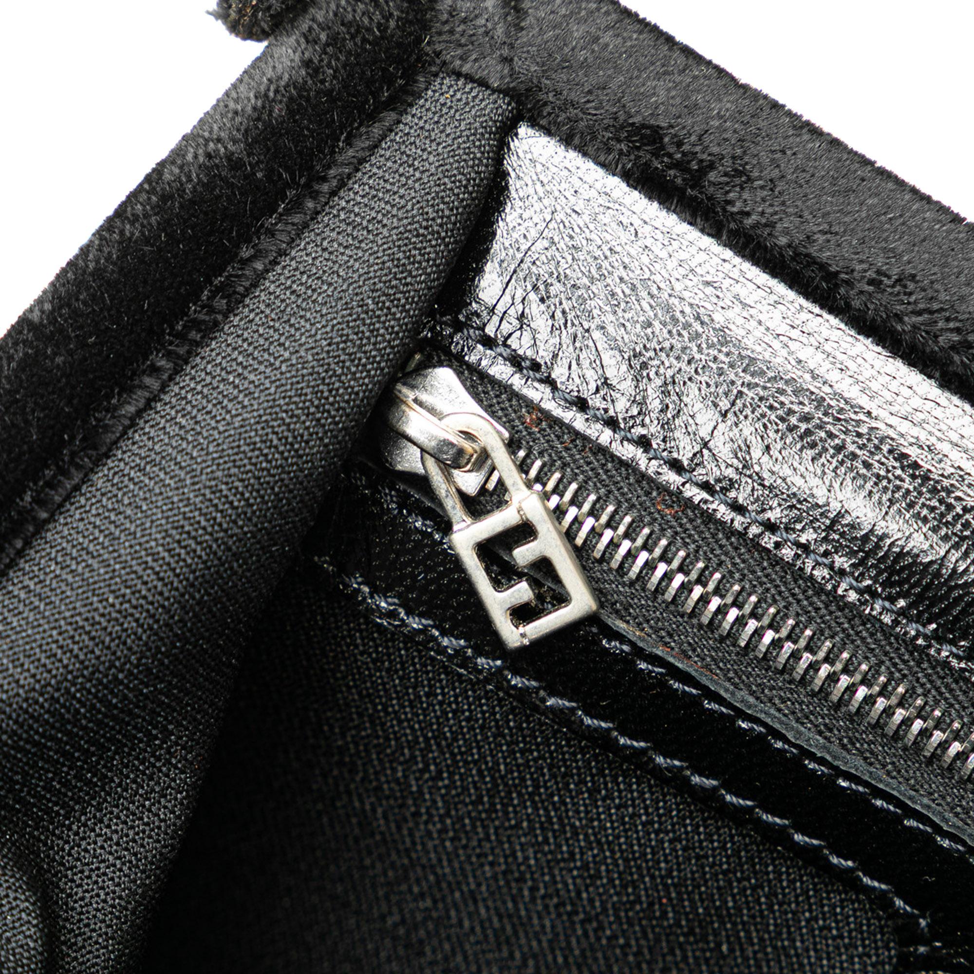 Fendi Velvet Shoulder Bag