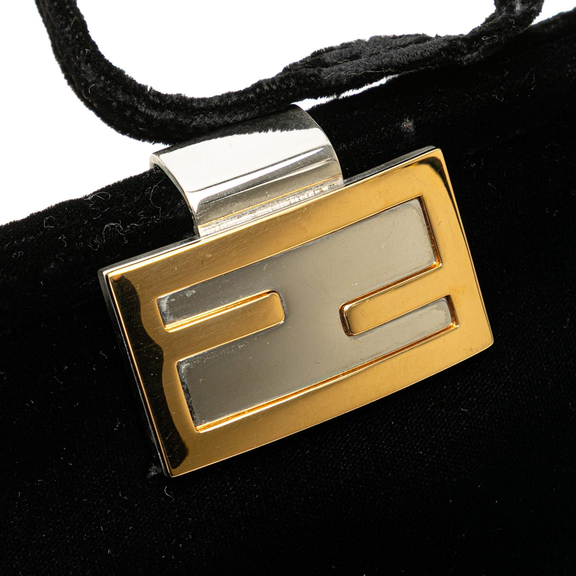 Fendi Velvet Shoulder Bag
