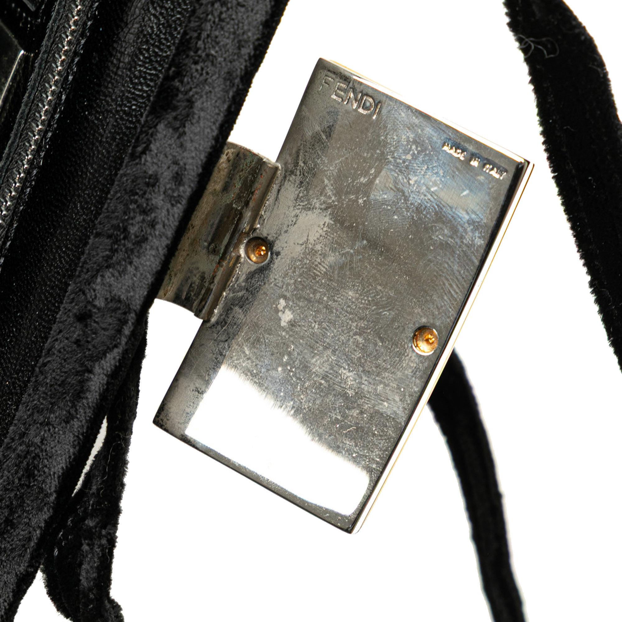 Fendi Velvet Shoulder Bag
