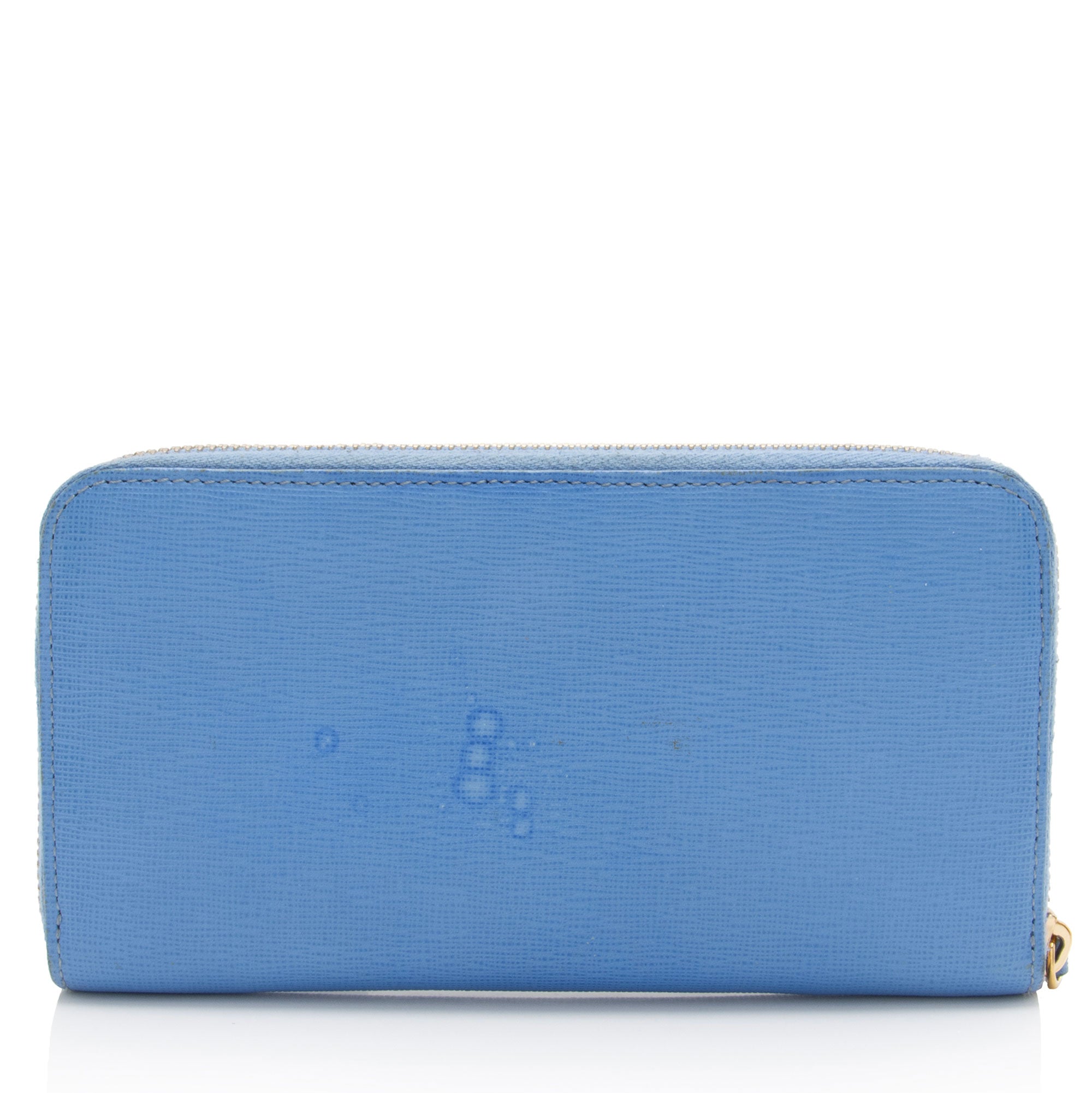 Fendi Vitello Elite Zip Around Wallet