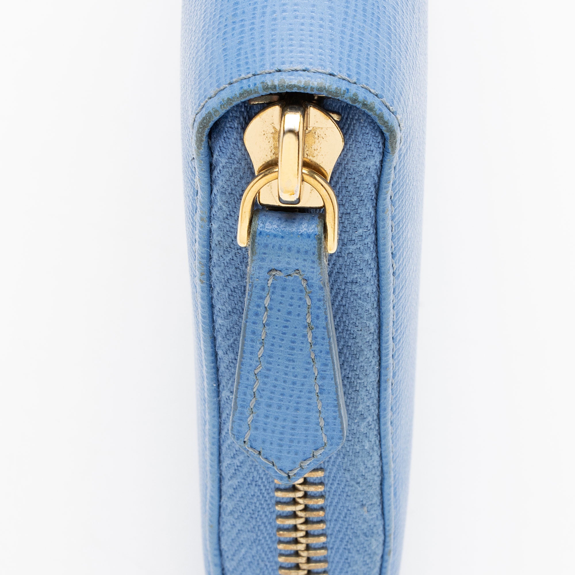 Fendi Vitello Elite Zip Around Wallet