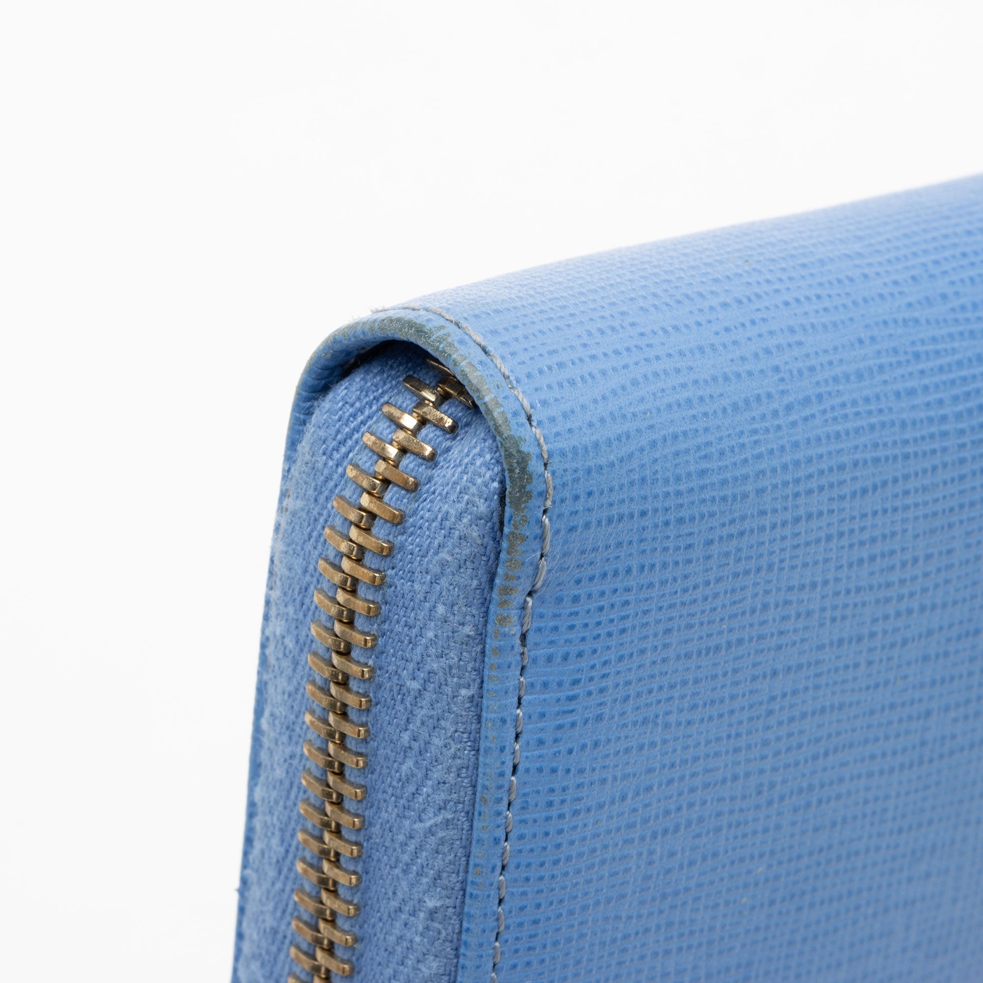 Fendi Vitello Elite Zip Around Wallet