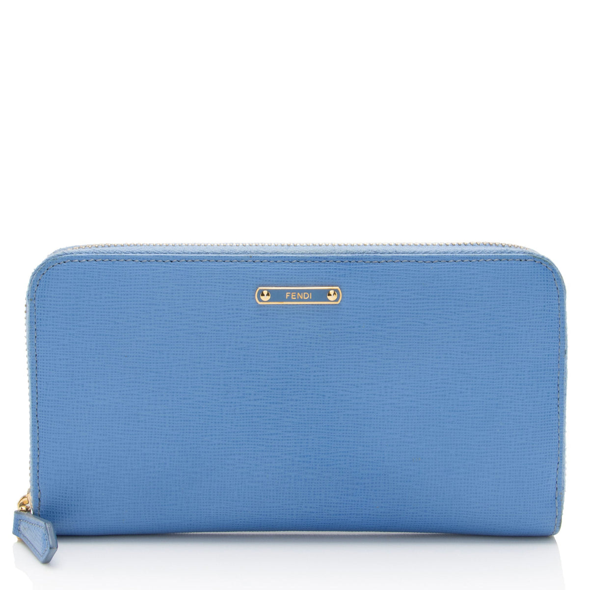 Fendi Vitello Elite Zip Around Wallet