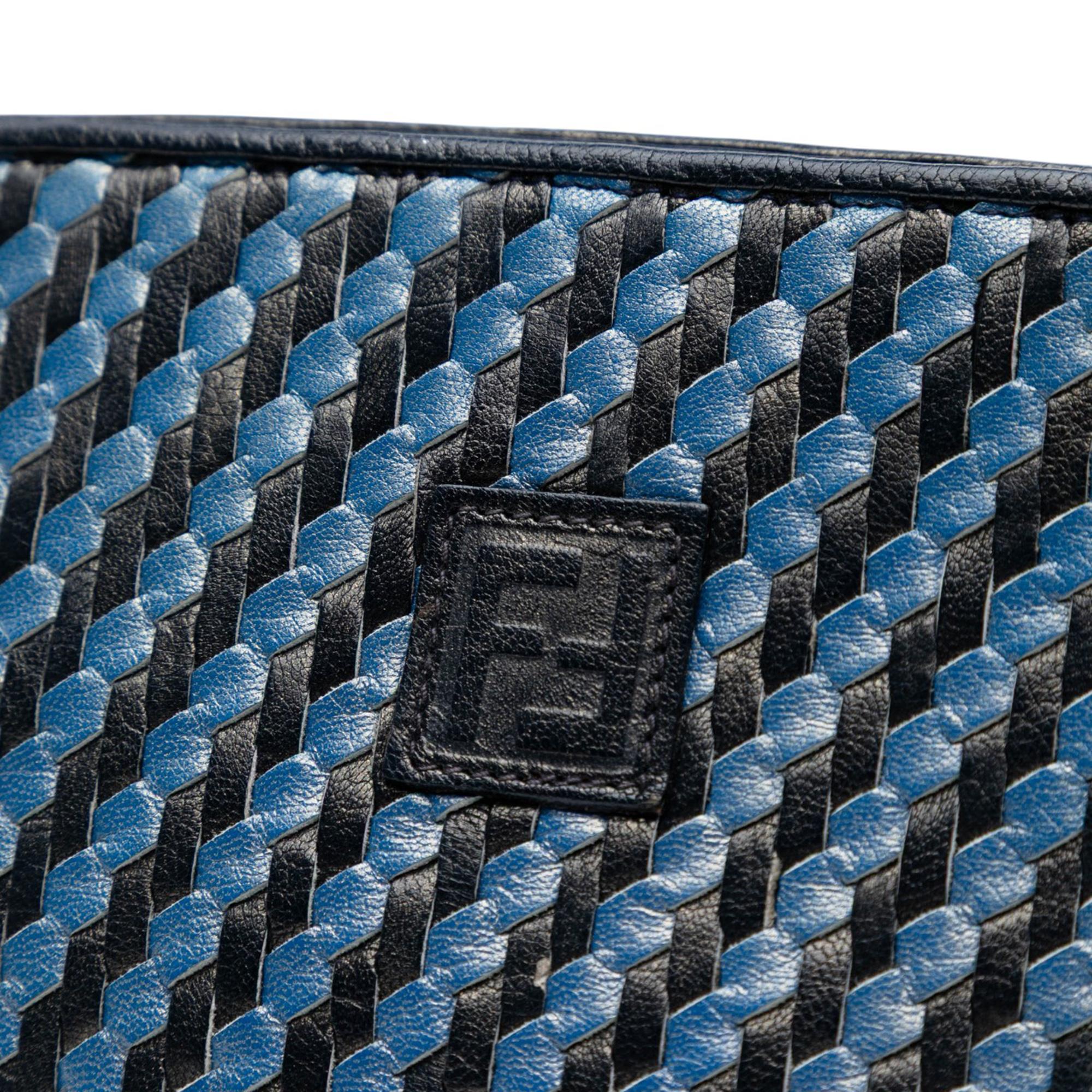 Fendi Woven Leather FF Crossbody