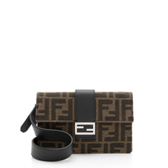 Fendi Zucca Baguette Two Way Crossbody