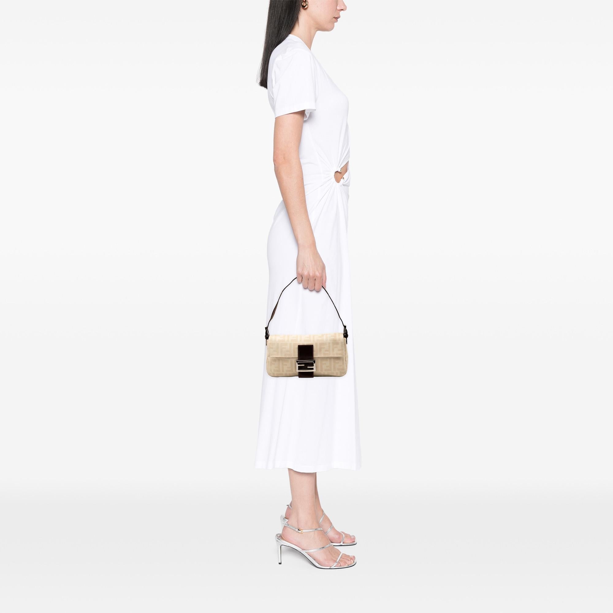 Fendi Zucca Canvas Baguette