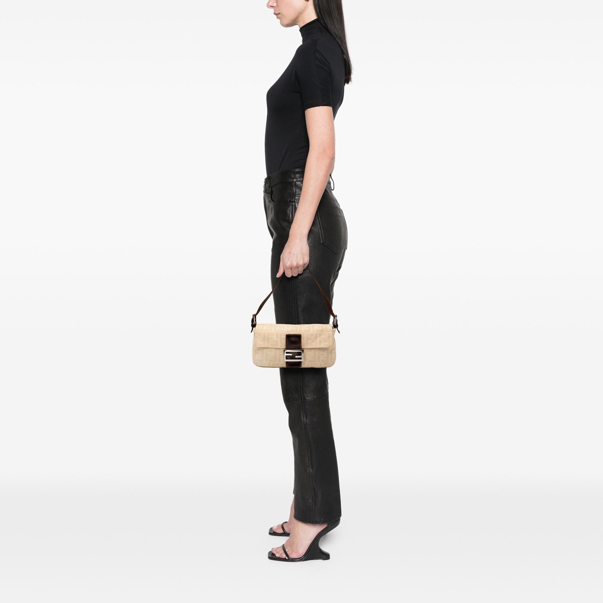 Fendi Zucca Canvas Baguette