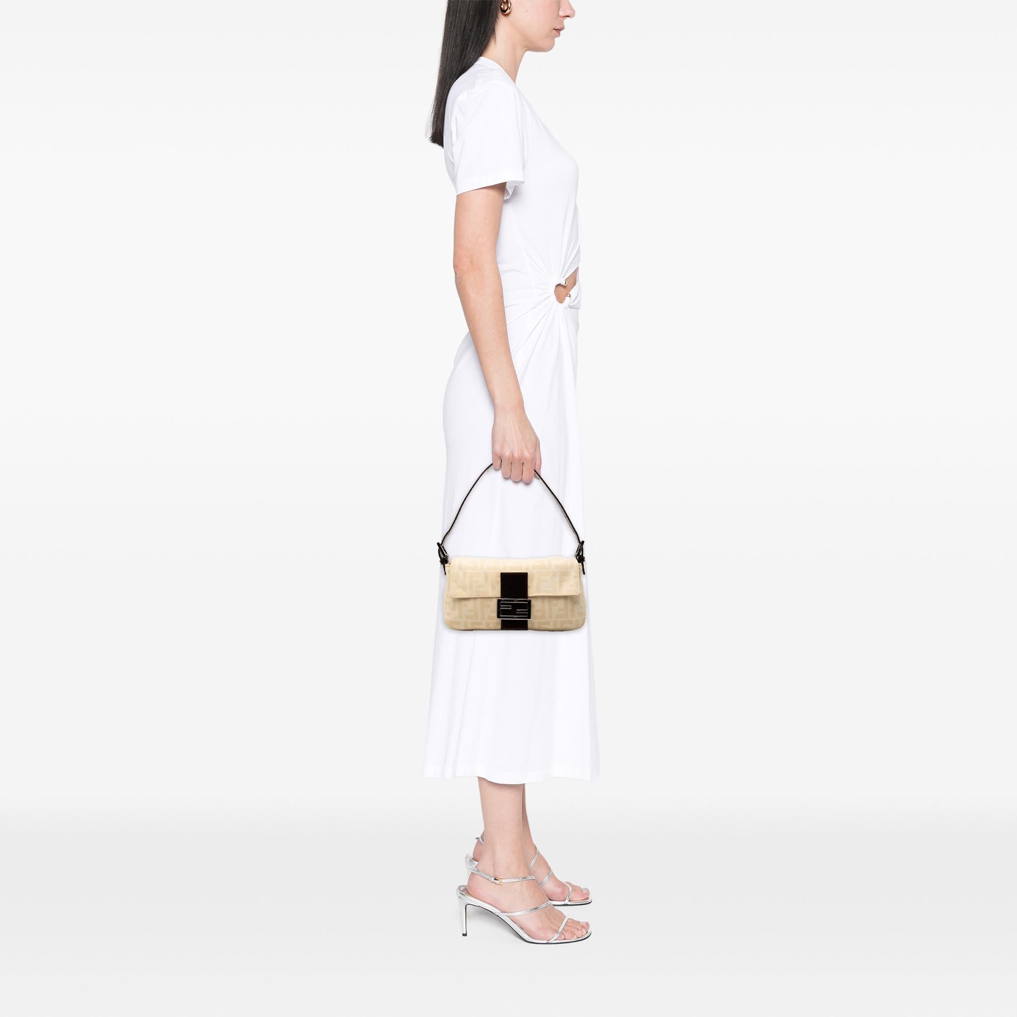 Fendi Zucca Canvas Baguette
