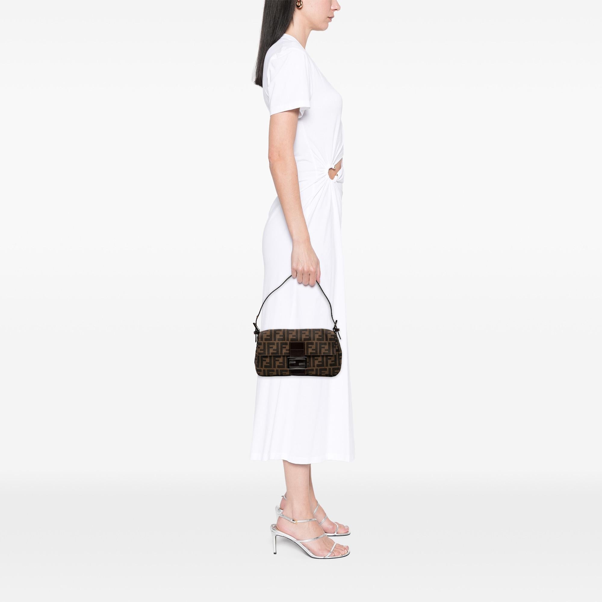 Fendi Zucca Canvas Baguette