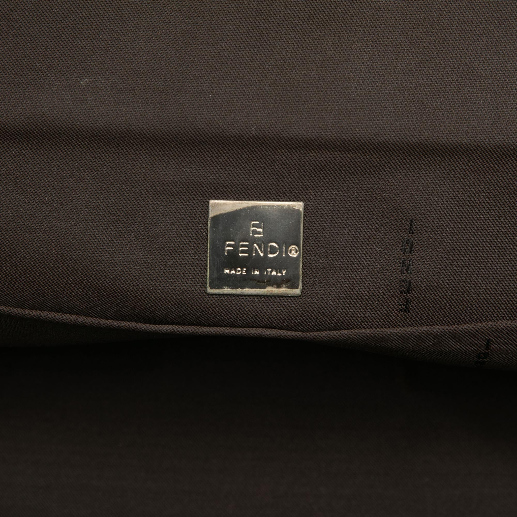 Fendi Zucca Canvas Bento Box Shoulder Bag