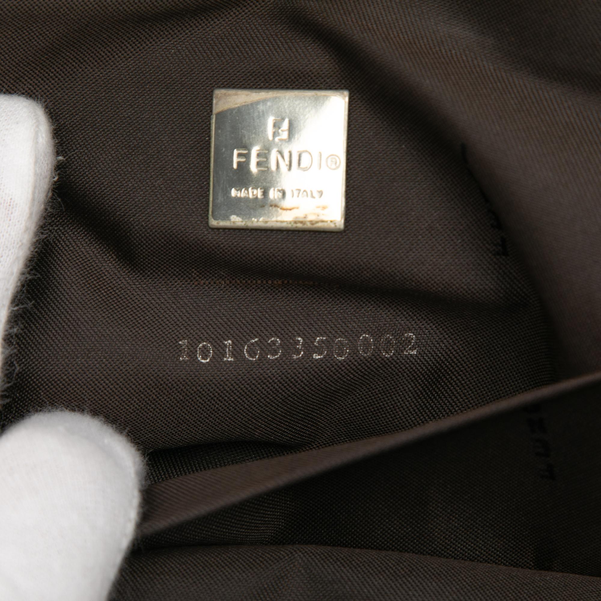 Fendi Zucca Canvas Bento Box Shoulder Bag