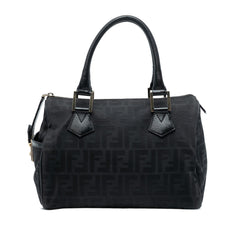 Fendi Zucca Canvas Boston Bag