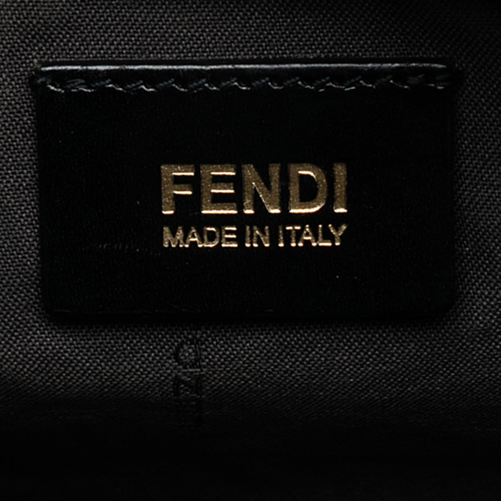 Fendi Zucca Canvas Boston Bag