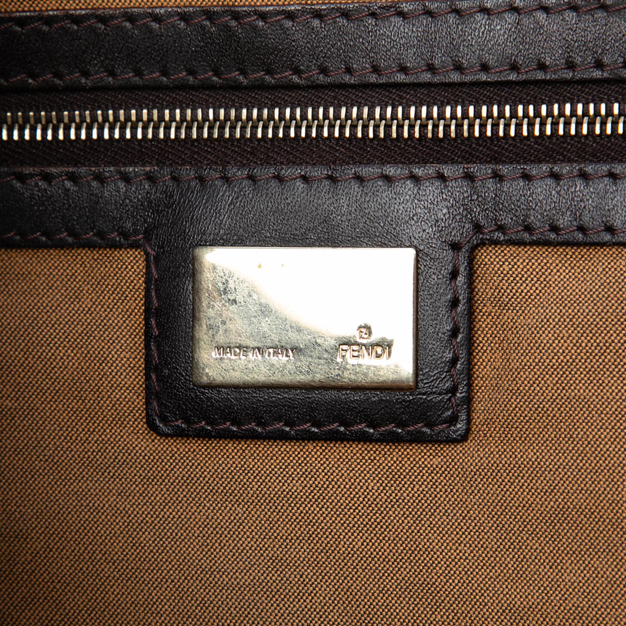 Fendi Zucca Canvas Chef Chain Hobo