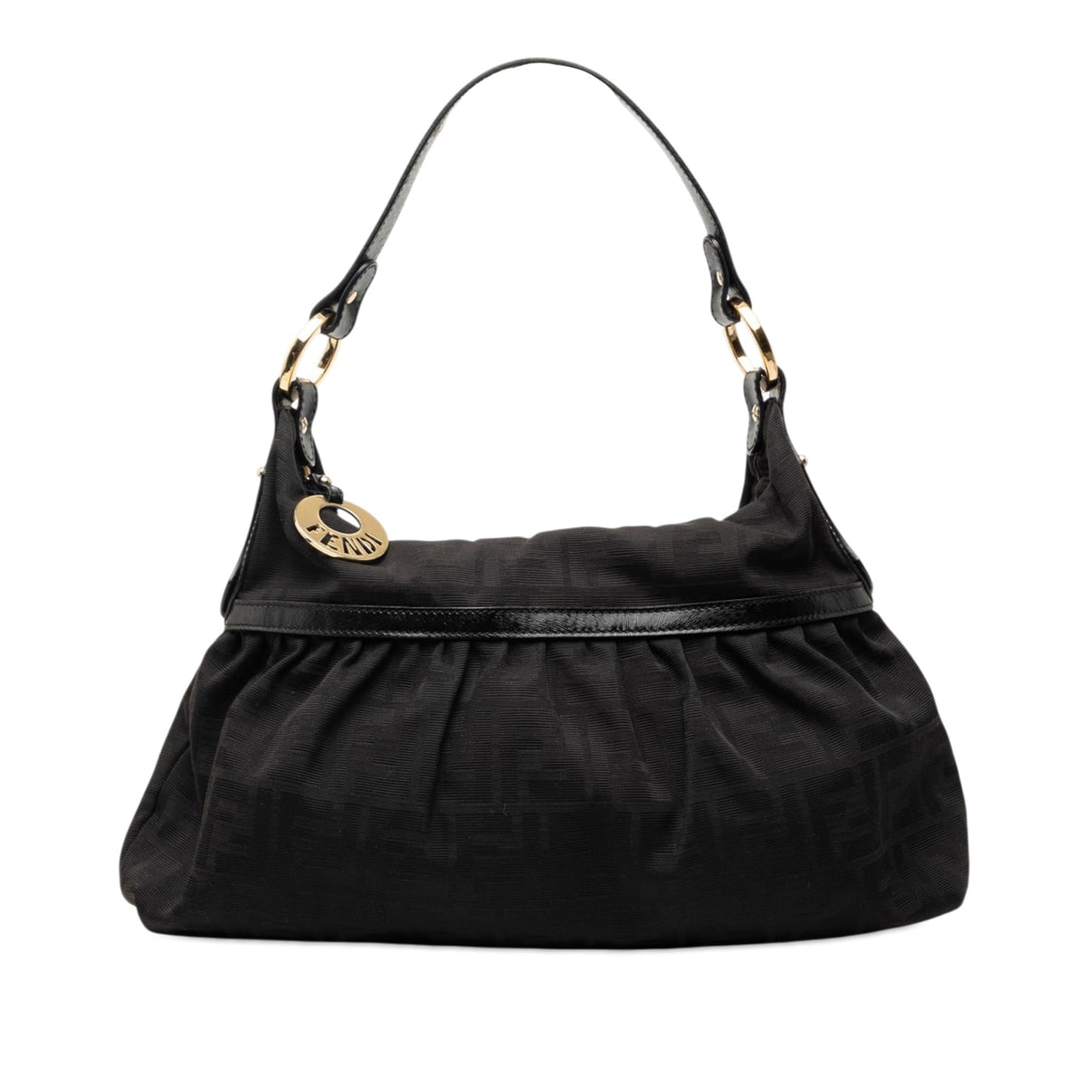 Fendi Zucca Canvas Chef Shoulder Bag