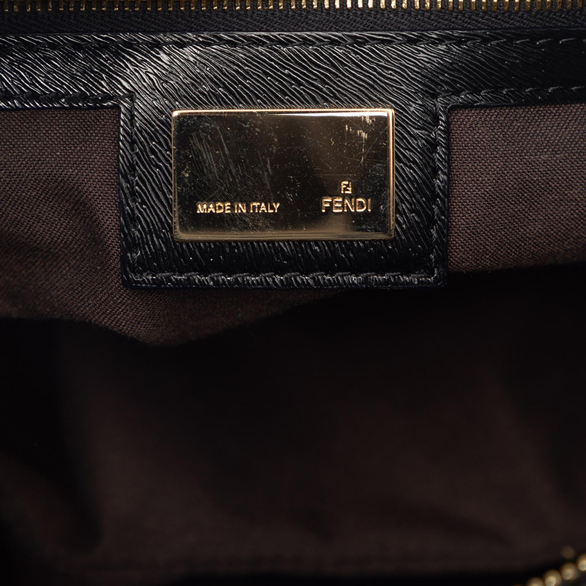 Fendi Zucca Canvas Chef Shoulder Bag