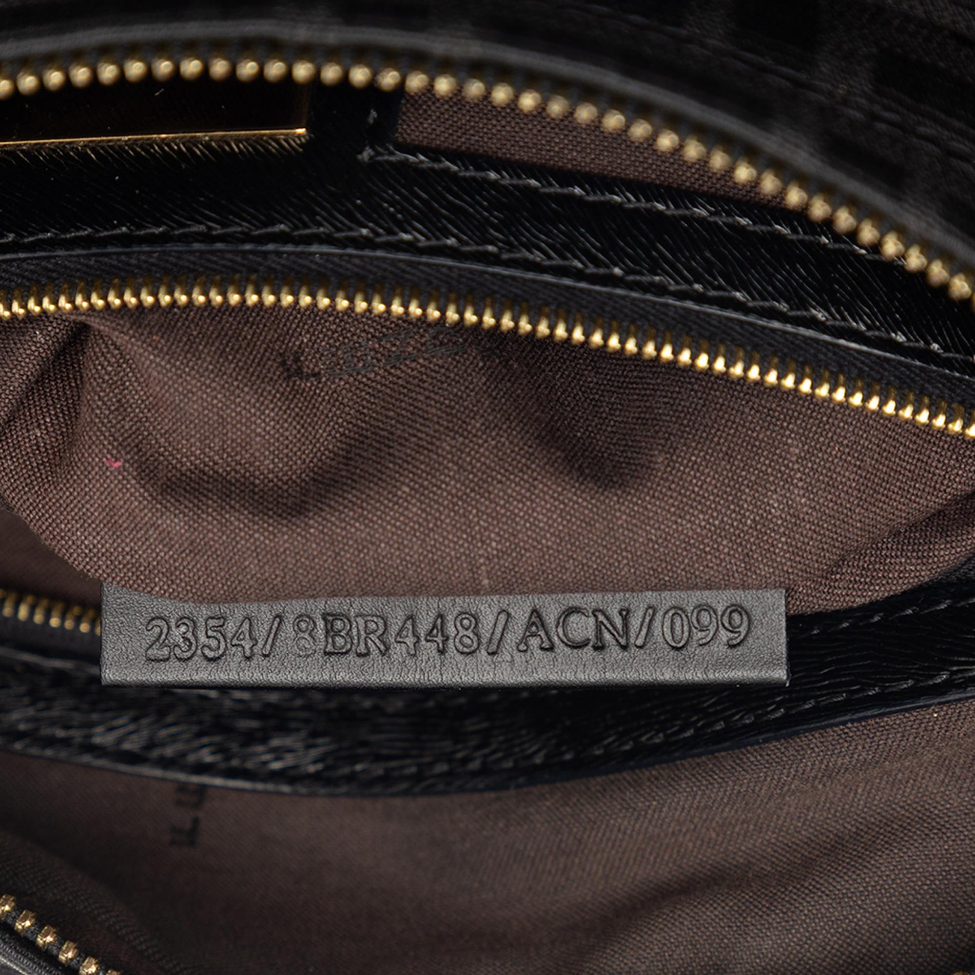 Fendi Zucca Canvas Chef Shoulder Bag