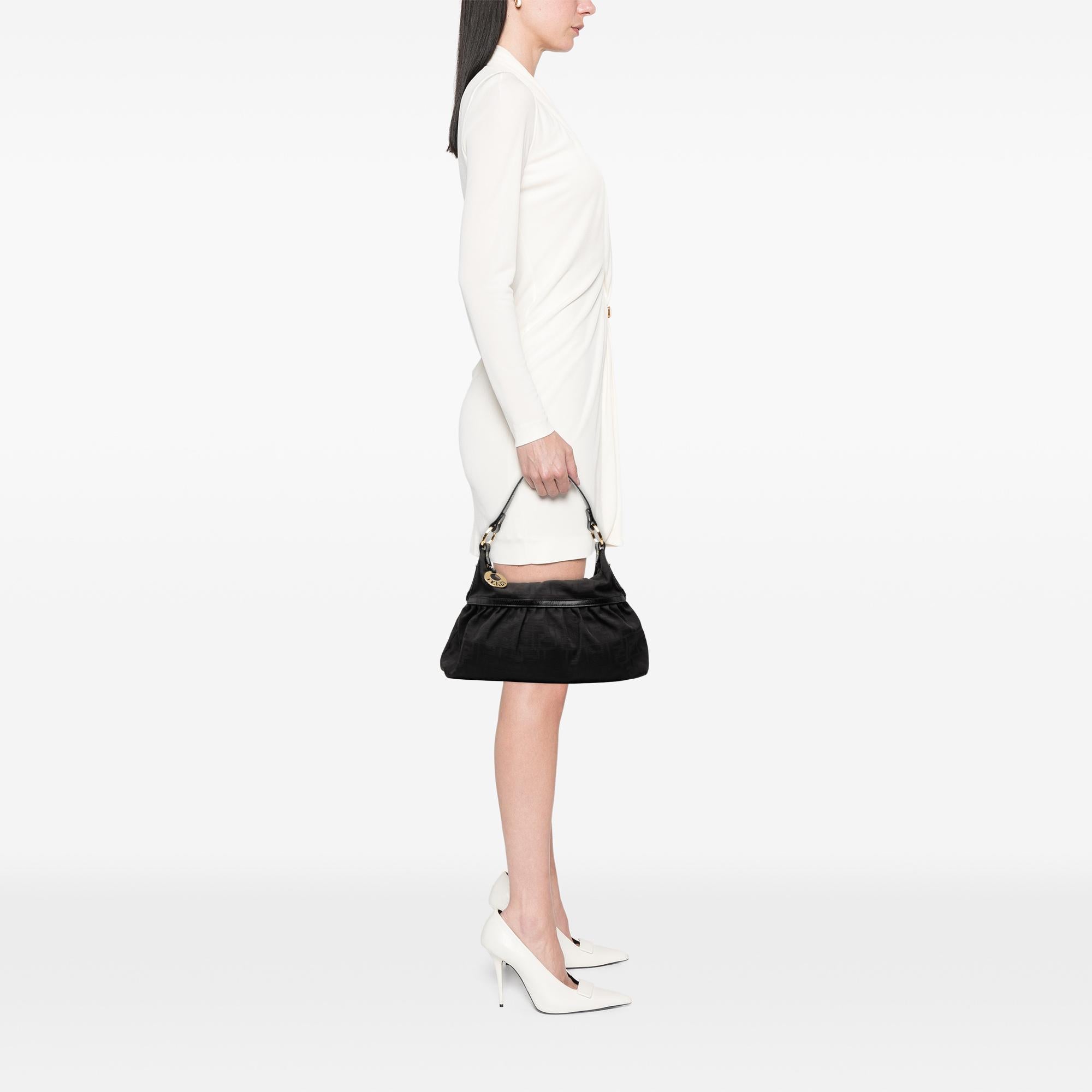Fendi Zucca Canvas Chef Shoulder Bag