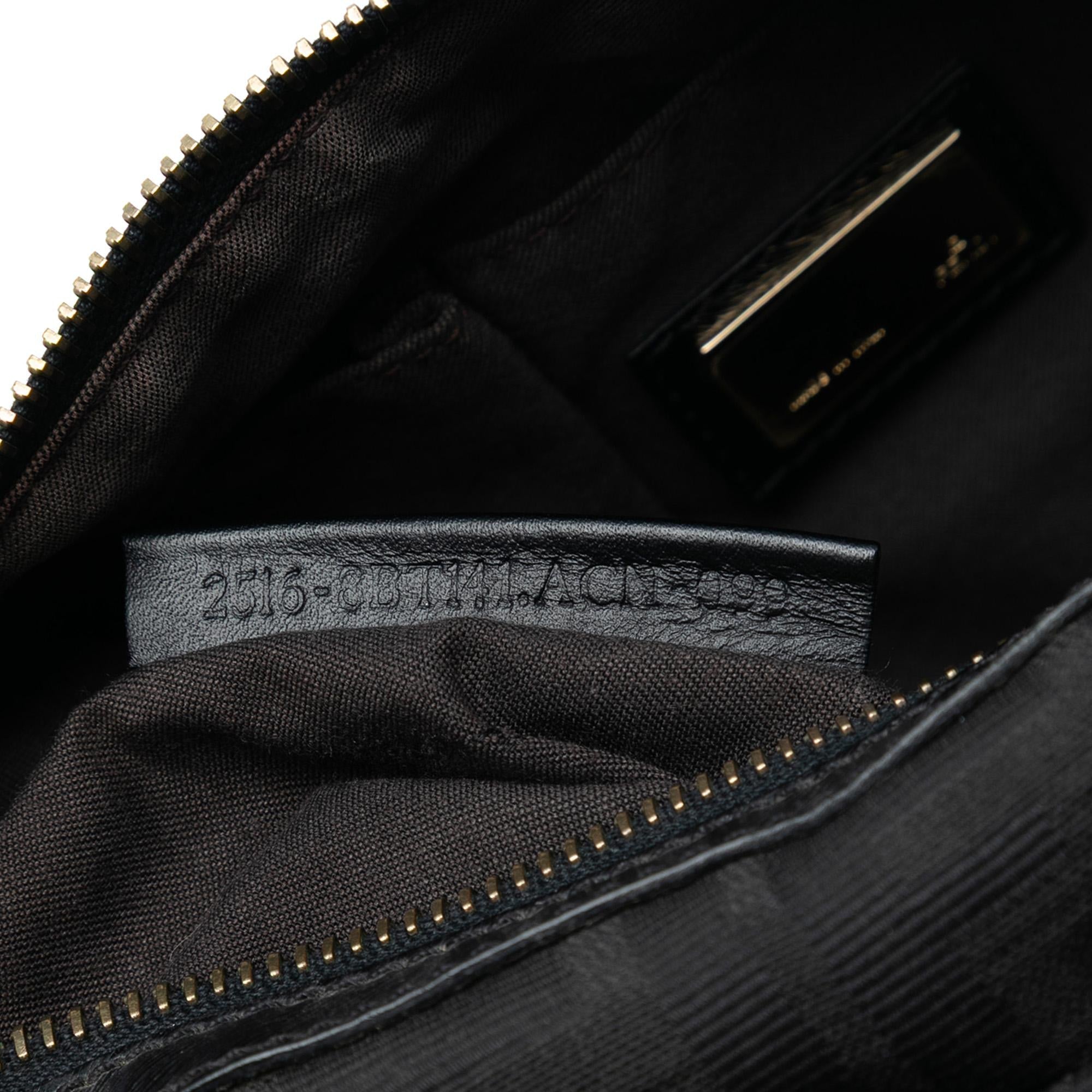 Fendi Zucca Canvas Chef Zip Crossbody