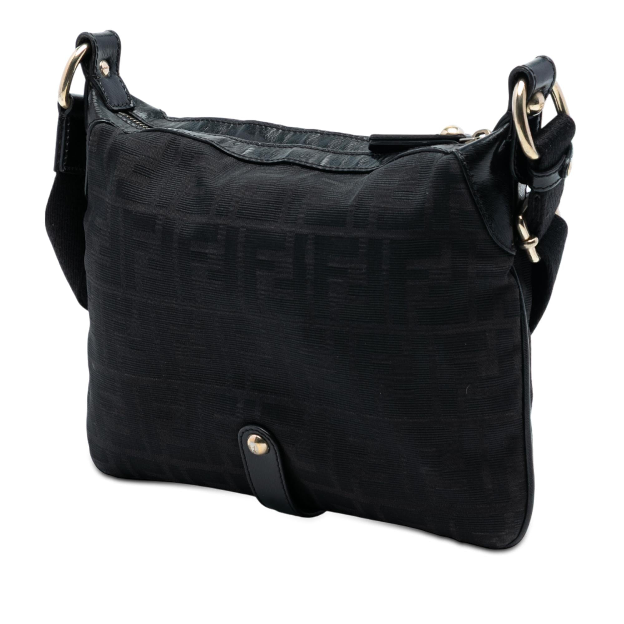 Fendi Zucca Canvas Chef Zip Crossbody
