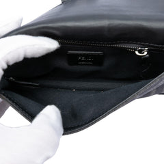 Fendi Zucca Canvas Convertible Baguette Pouch