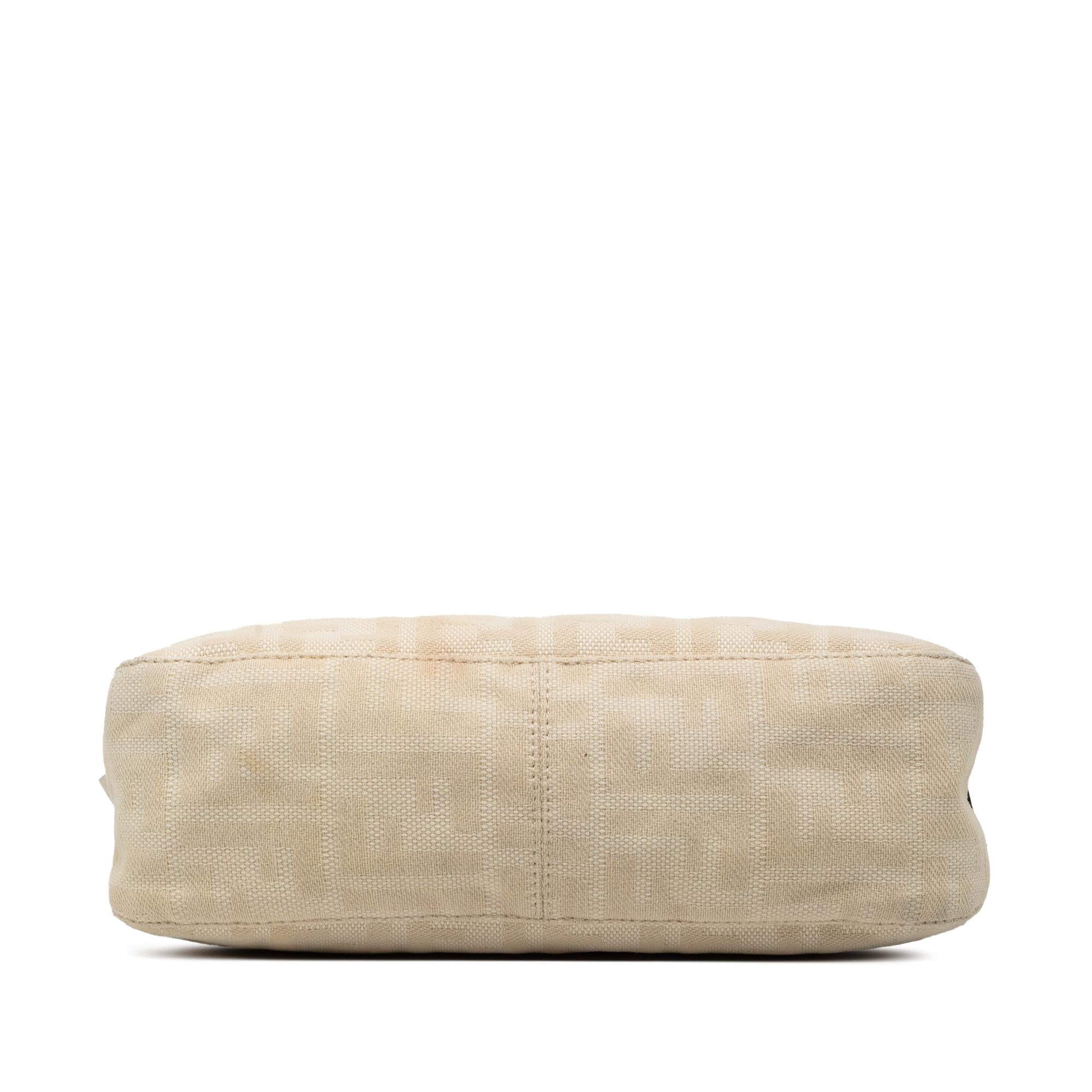 Fendi Zucca Canvas Double Flap Mamma