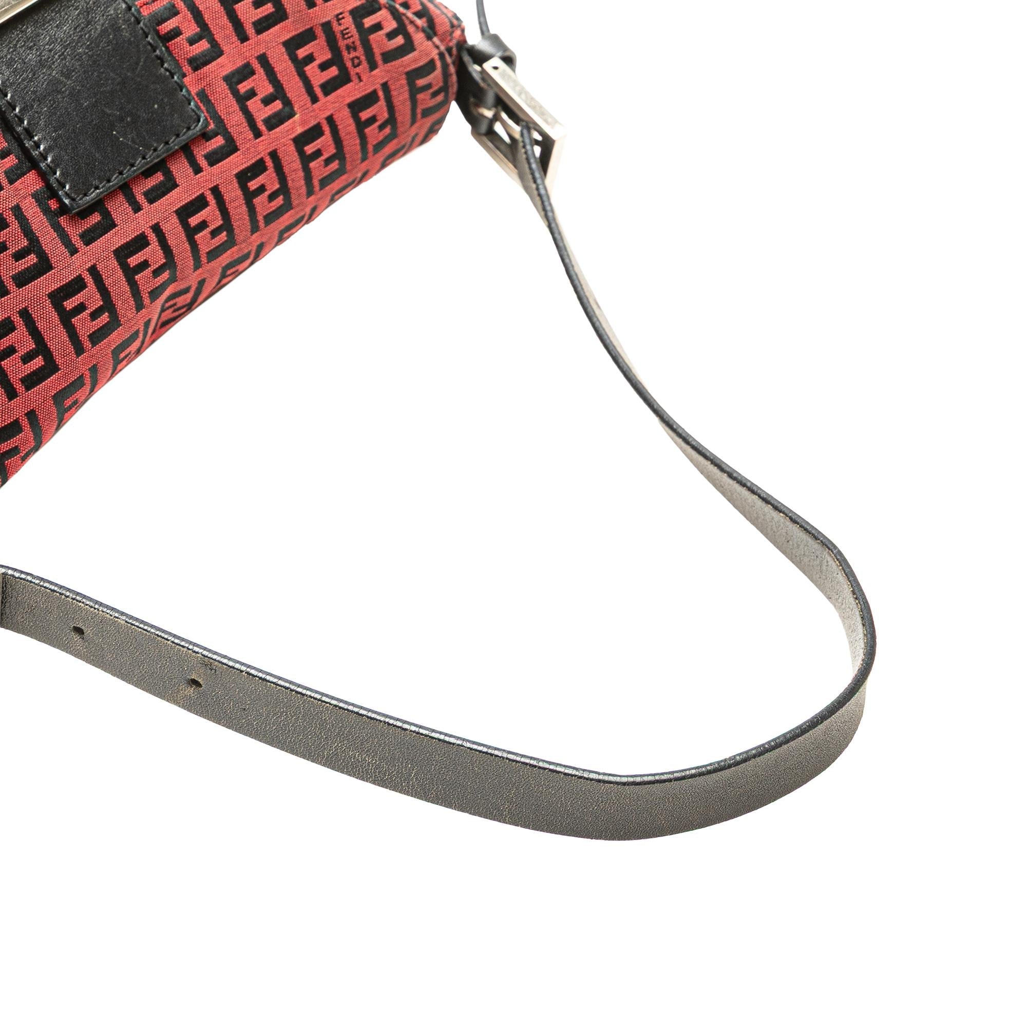 Fendi Zucca Canvas Double Flap Mamma