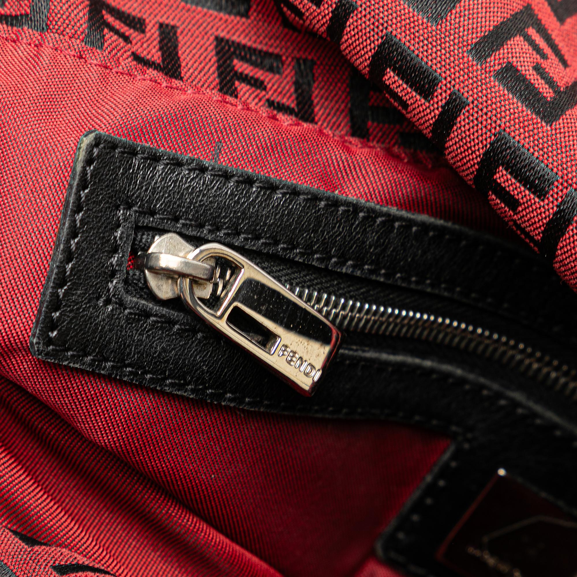 Fendi Zucca Canvas Double Flap Mamma