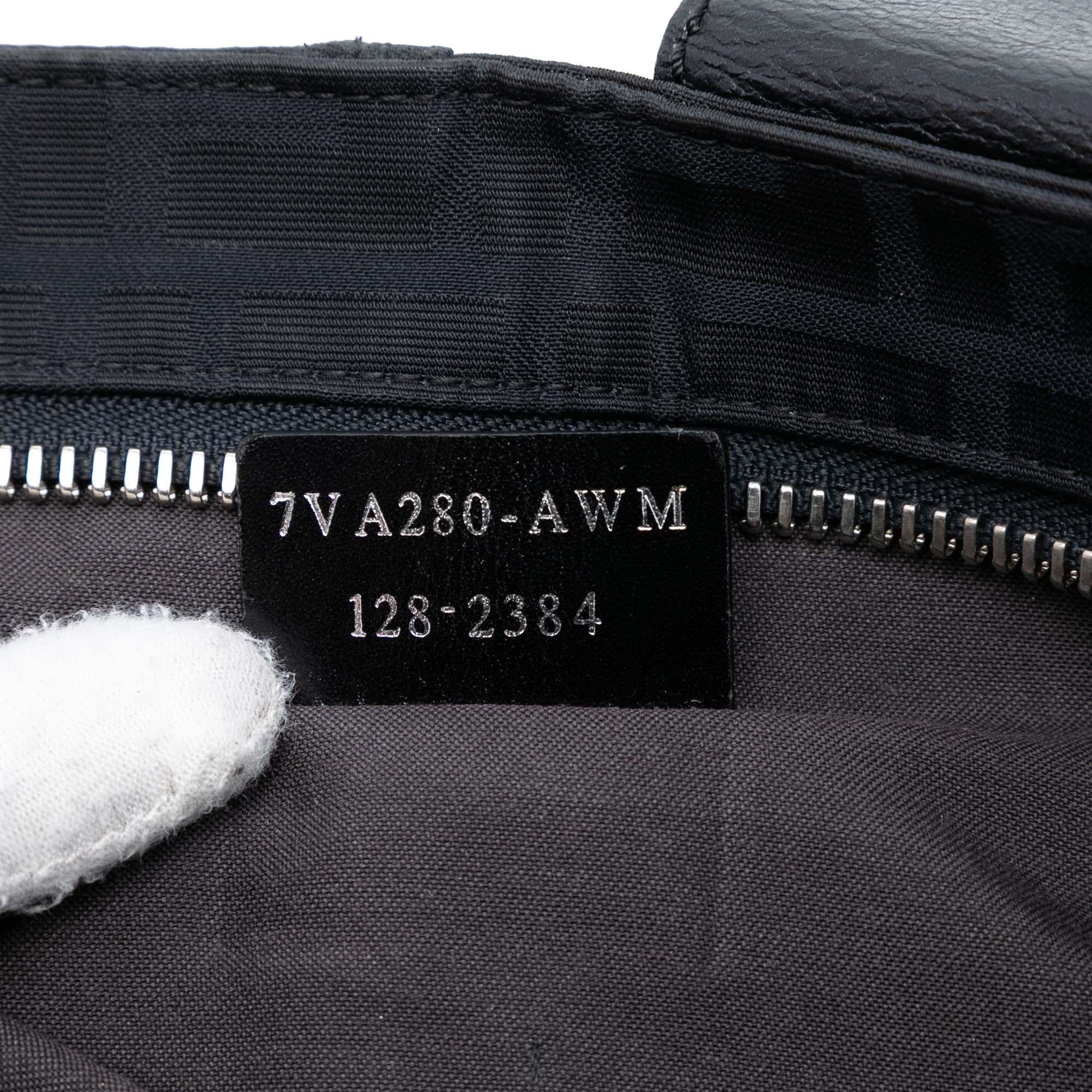 Fendi Zucca Canvas Double Pocket Belt Bag