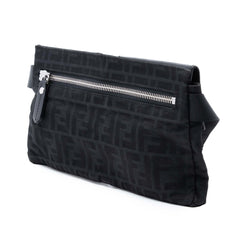 Fendi Zucca Canvas Double Pocket Belt Bag