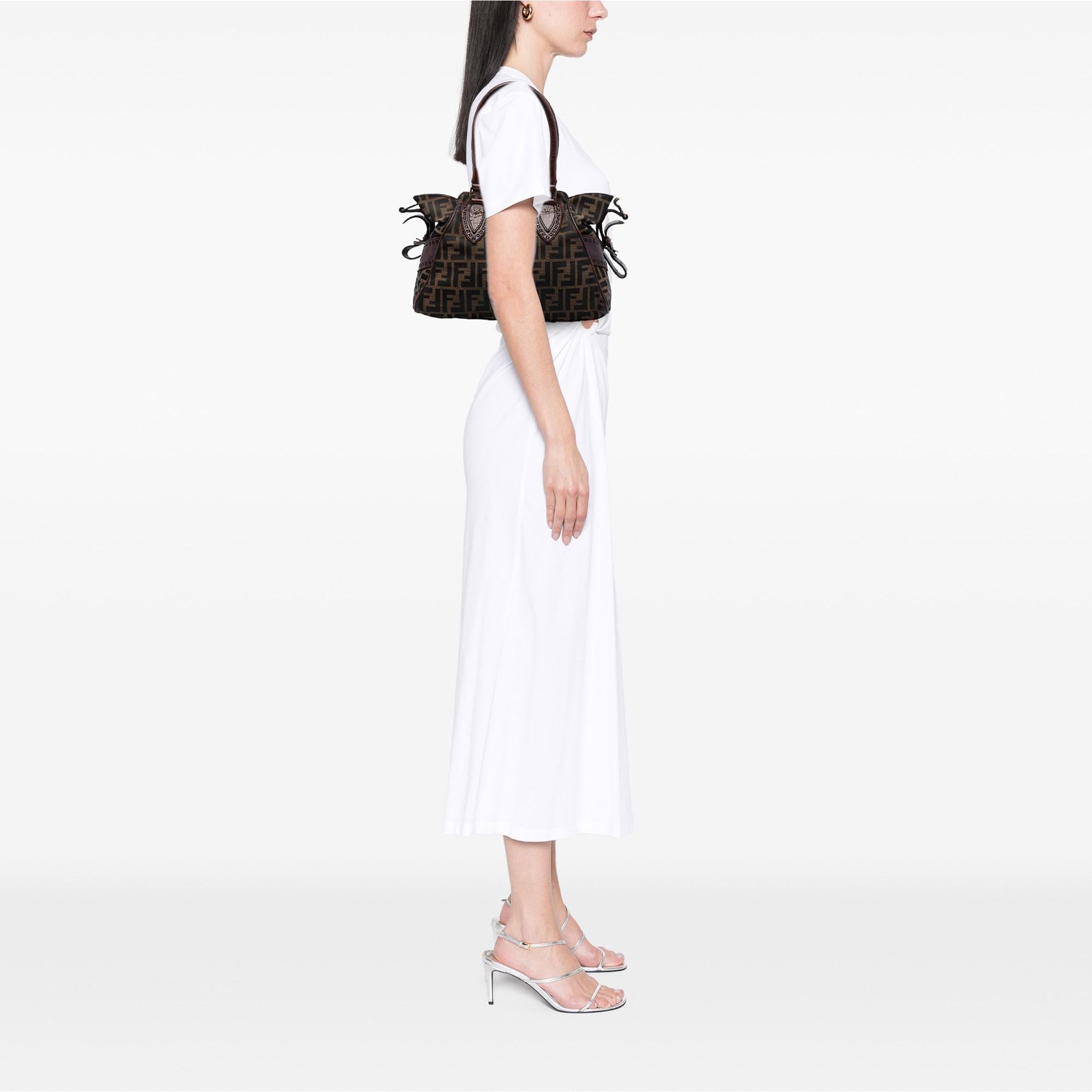 Fendi Zucca Canvas Etniko Handbag
