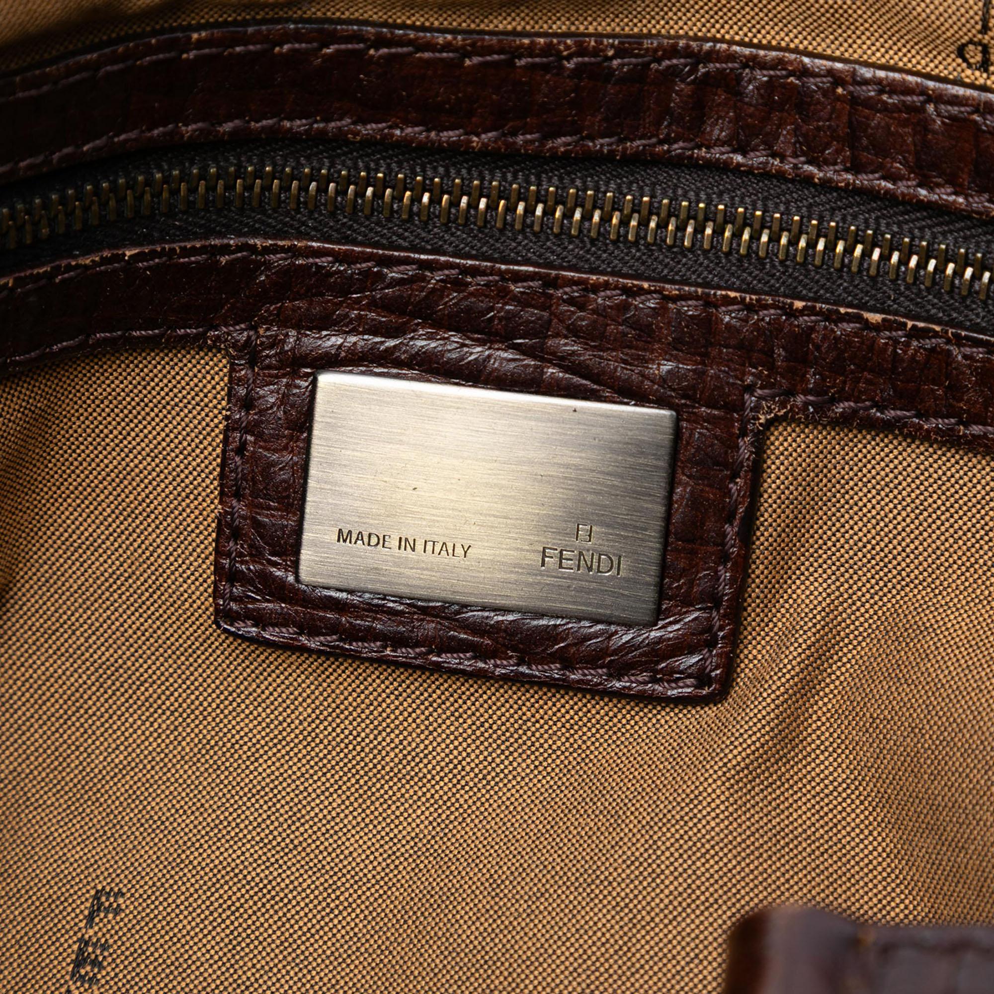 Fendi Zucca Canvas Etniko Handbag
