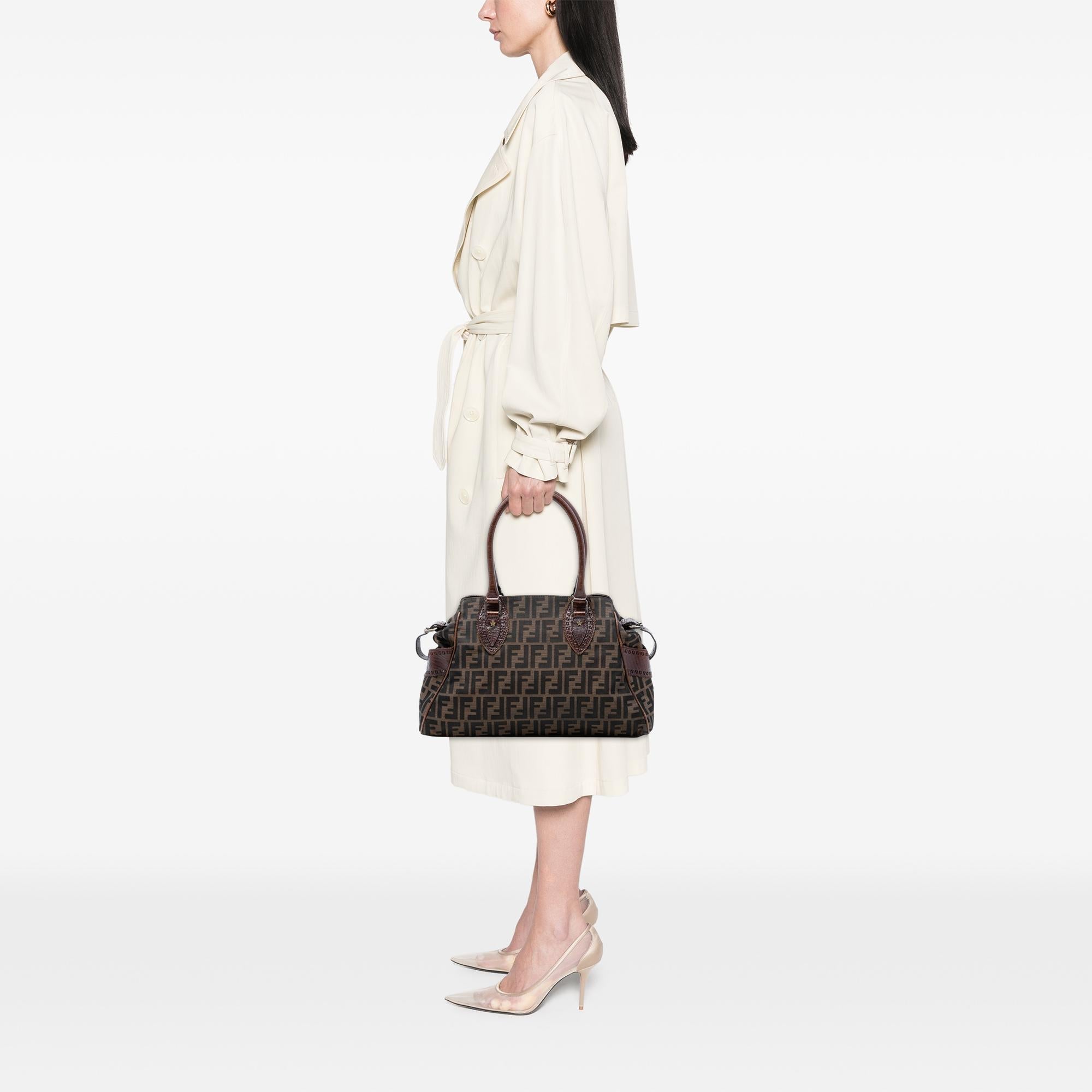Fendi Zucca Canvas Etniko Handbag