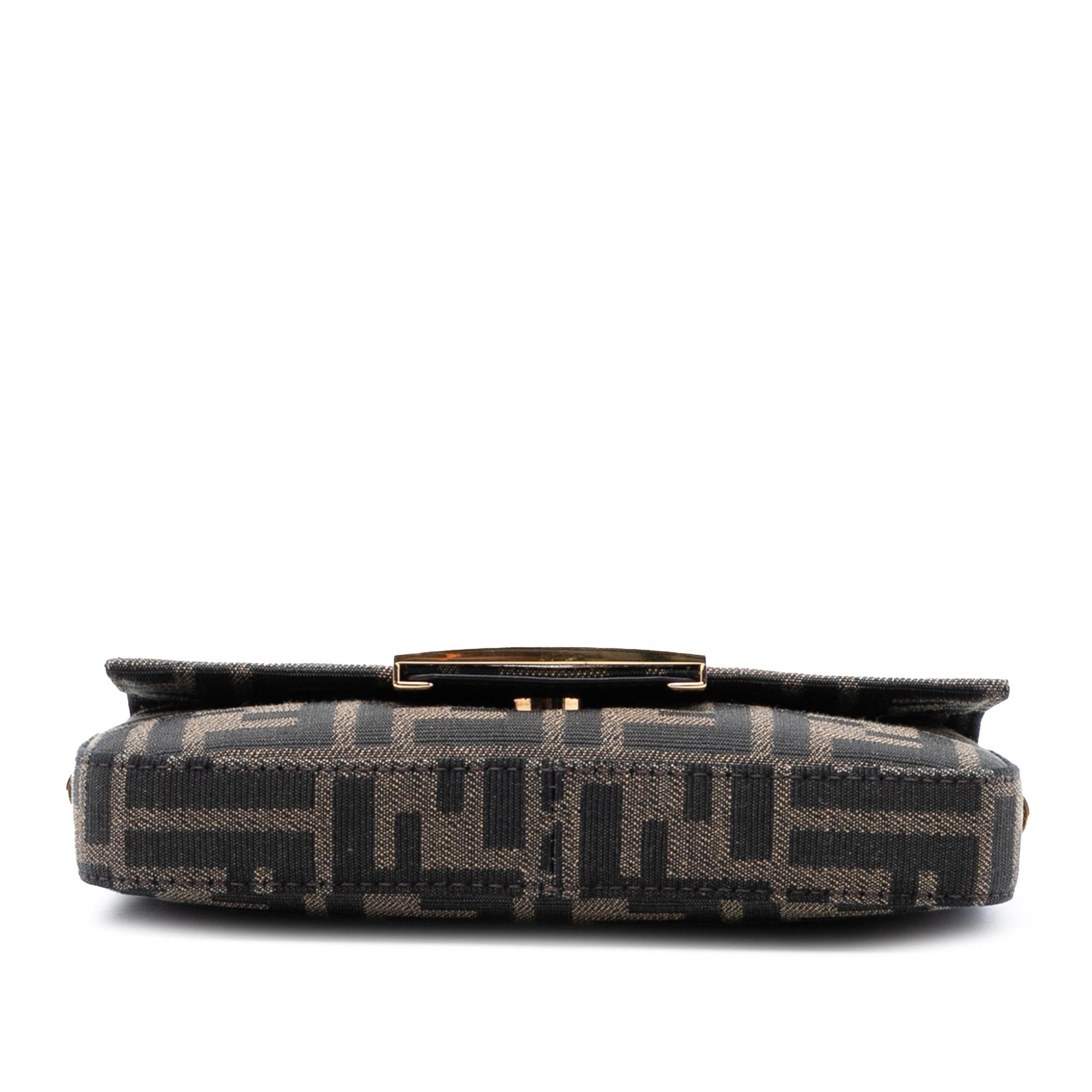 Fendi Zucca Canvas FF 1974 Phone Baguette