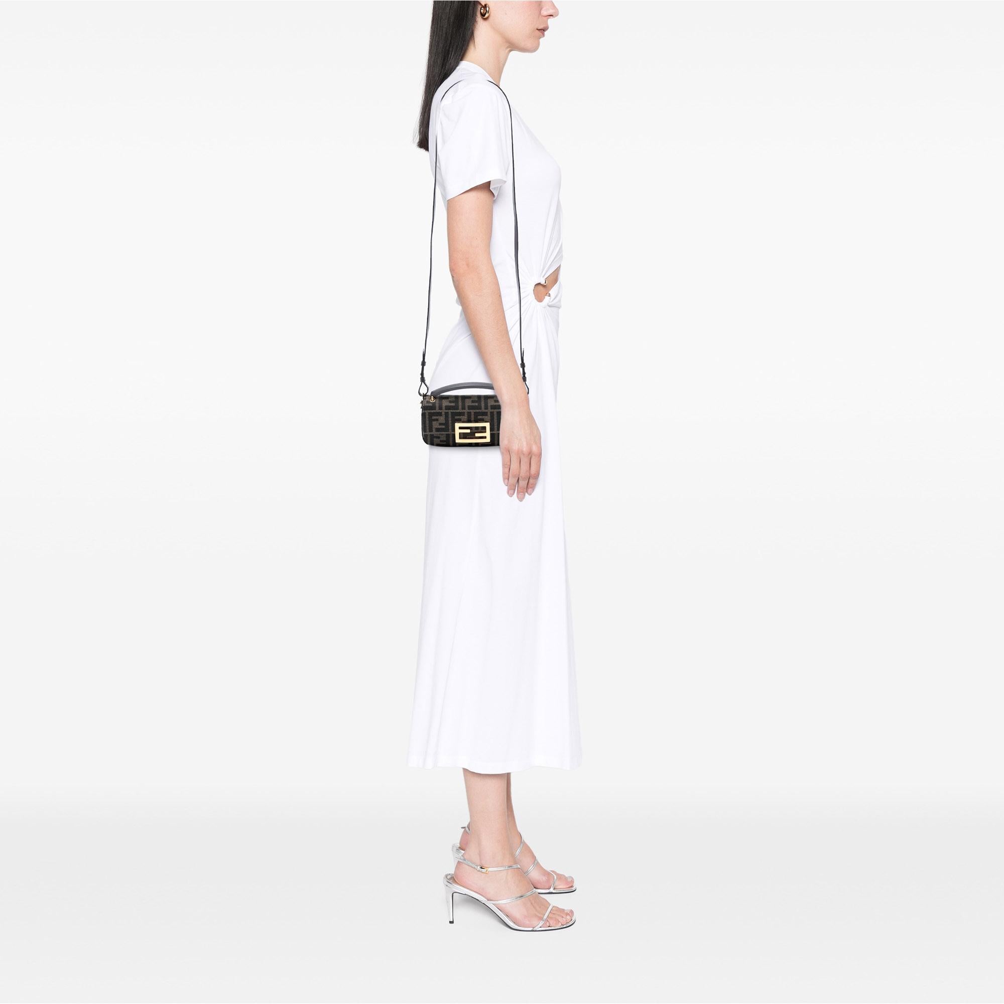 Fendi Zucca Canvas FF 1974 Phone Baguette