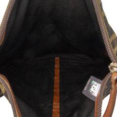 Fendi Zucca Canvas FF Flat Messenger Bag