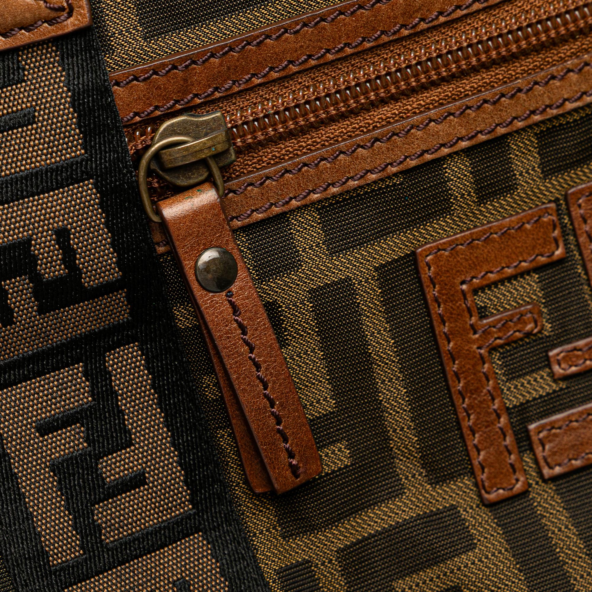 Fendi Zucca Canvas FF Handbag