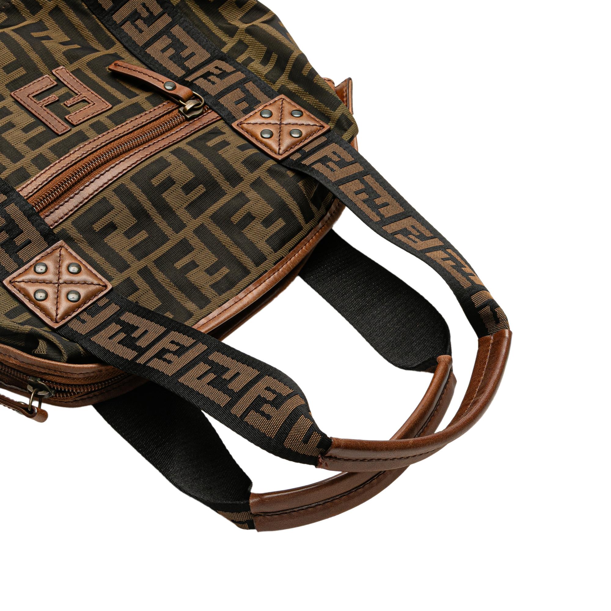 Fendi Zucca Canvas FF Handbag
