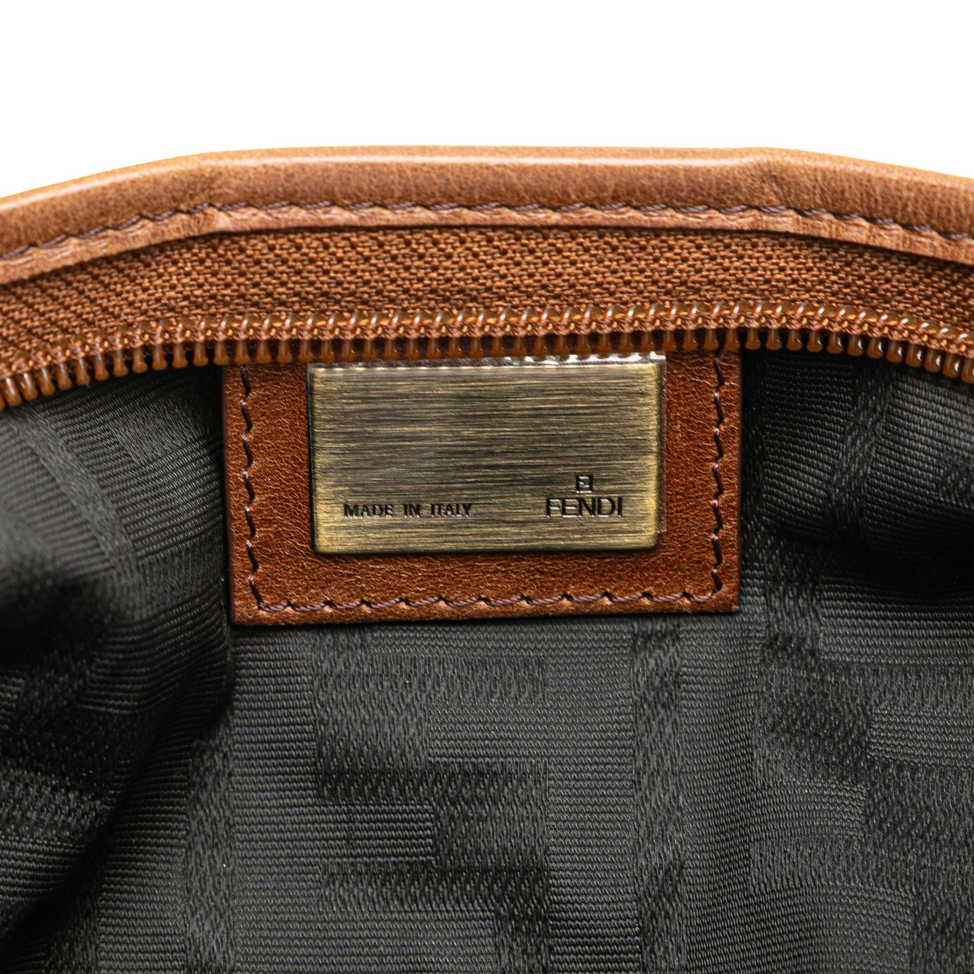 Fendi Zucca Canvas FF Handbag
