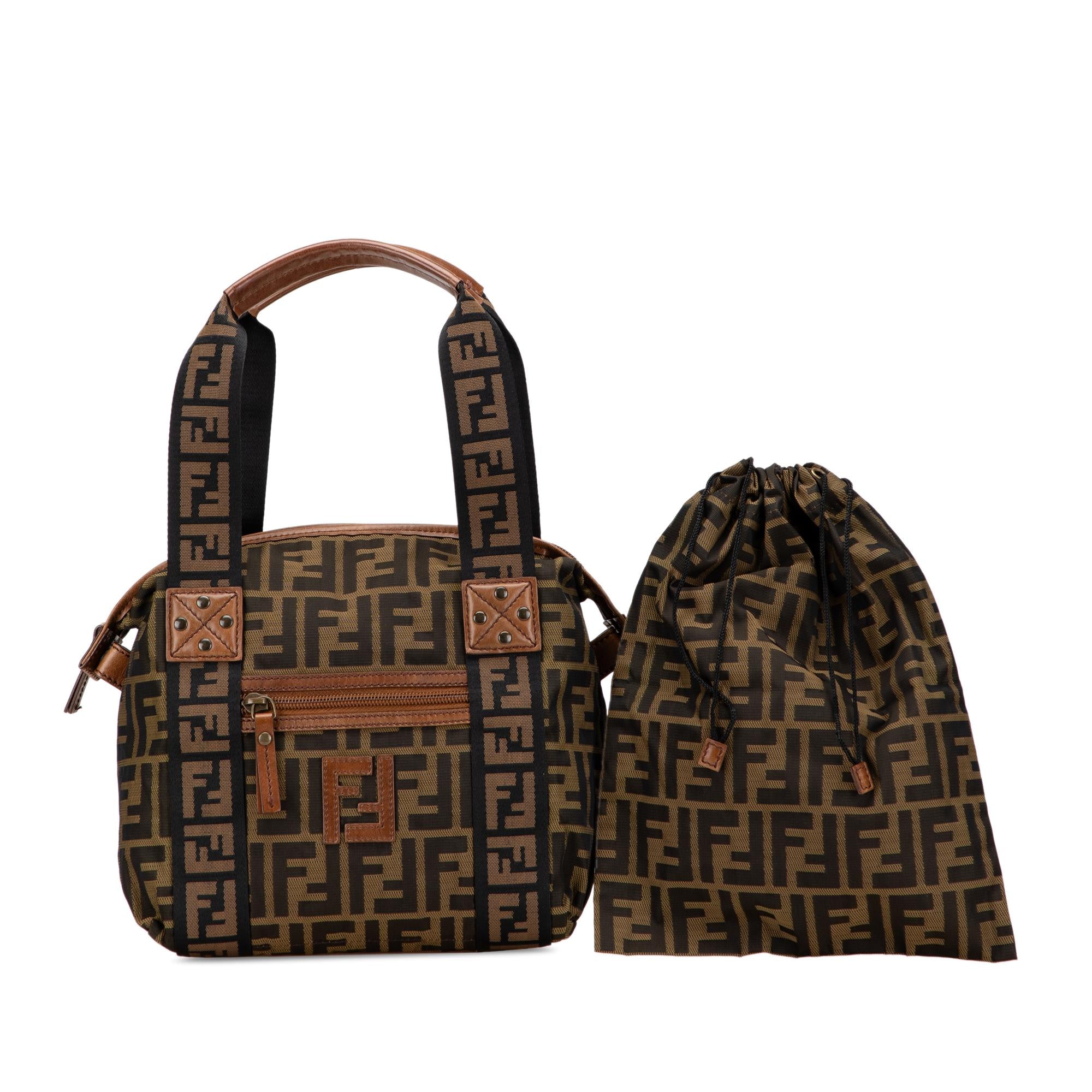 Fendi Zucca Canvas FF Handbag