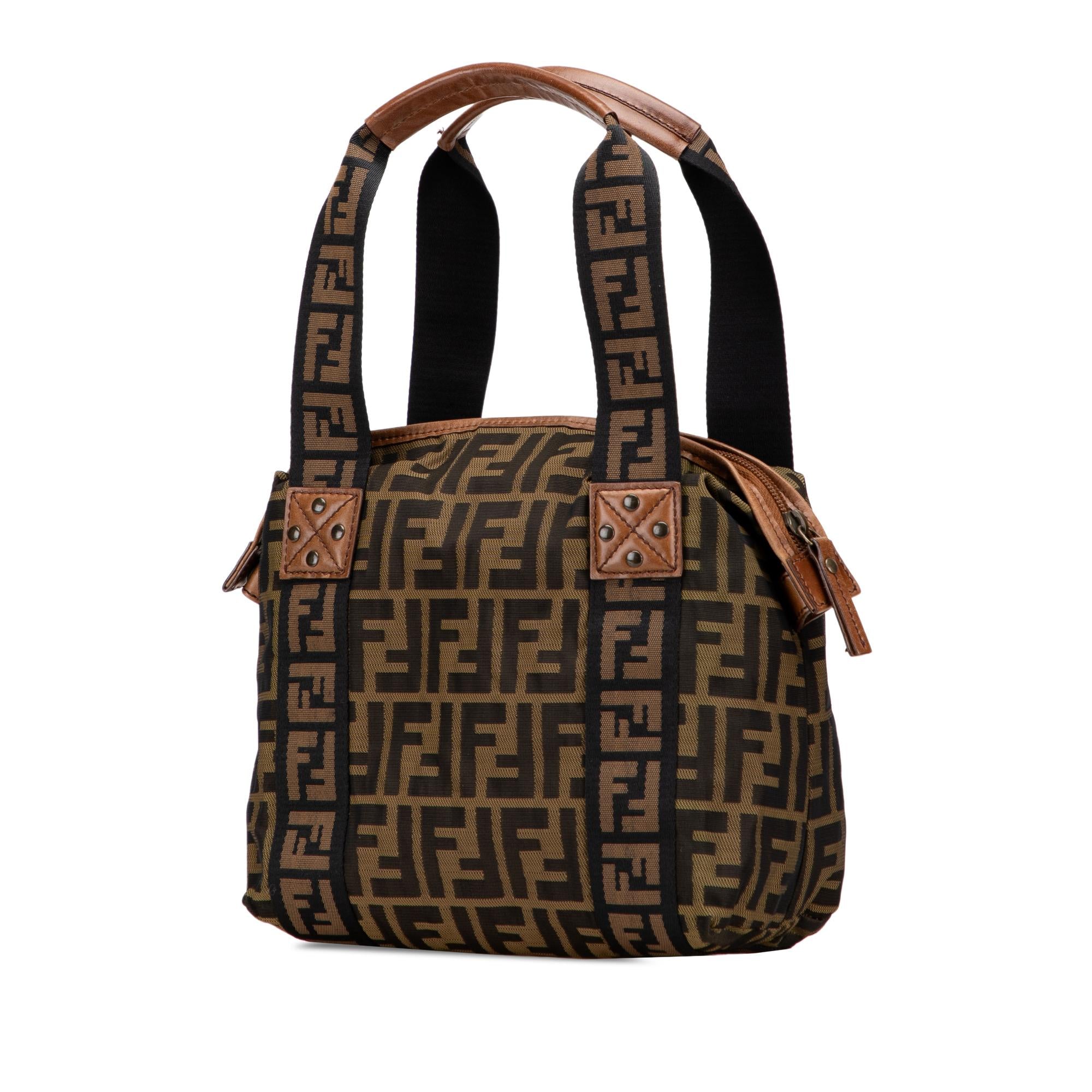 Fendi Zucca Canvas FF Handbag