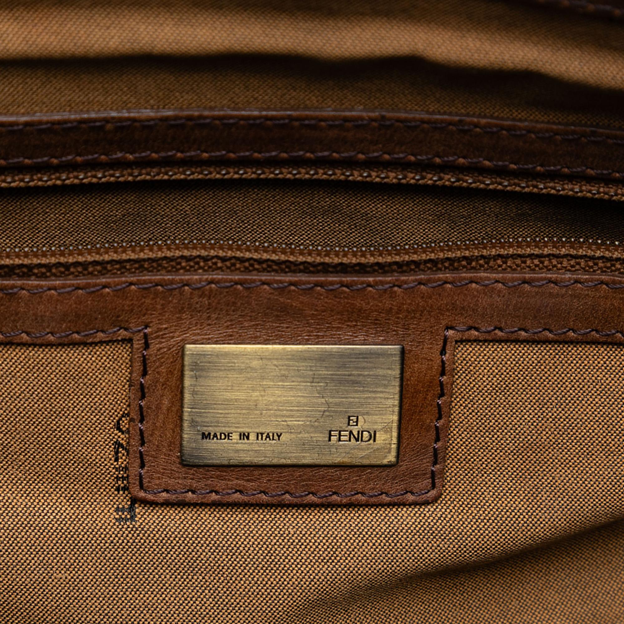 Fendi Zucca Canvas FF Messenger Bag